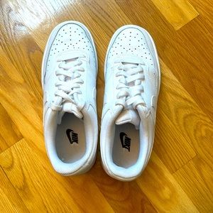 White Nikes, women’s 8.5